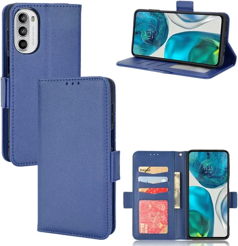 Miniatura 13 de Funda de piel sintética compatible con Motorola Moto E22 4G, funda de piel sintética compatible con Motorola Moto E22i 4G, color negro