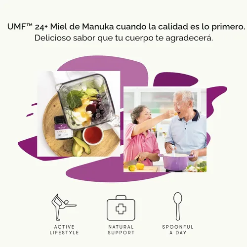 Miniatura 8 de New Zealand Honey Co. Miel de manuka cruda UMF 24+ / MGO 1122+ Certificado UMF 17.6oz Miel cruda pura