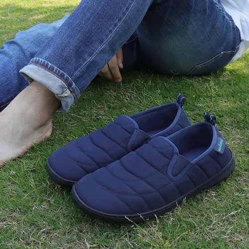 Miniatura 6 de Pantuflas para hombre de espuma viscoelástica para exteriores, zapatos de casa para interiores