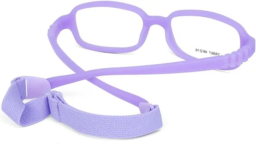 Miniatura 3 de AQWANO Children Optical Glasses Frame tr90 Flexible Bendable One-piece Safe Eyeglasses Girls Boy