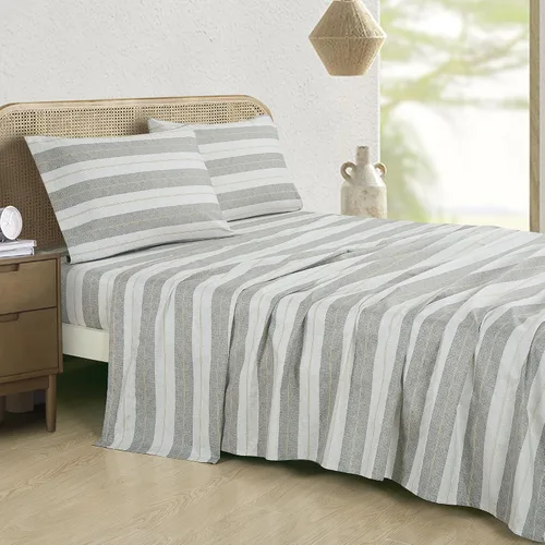 Miniatura 18 de Chezmoi Collection Juego de sábanas geométricas Lodge de 3 piezas tamaño Twin - Multicolor azul con estampado de diamante, microfibra cepillada