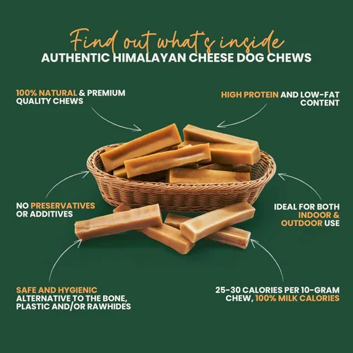 Miniatura 4 de KATHMANDU'S Auténticos masticables de queso de yak para perros del Himalaya, golosinas nutricionales naturales y ricas en proteínas, masticables