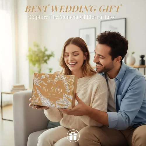 Miniatura 7 de Regalos de boda para parejas 2026, aniversario de compromiso, regalos de señor y señora para recién casados, regalo de despedida de soltera