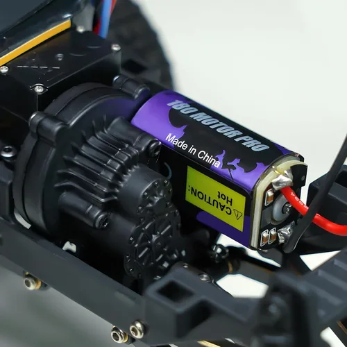 Miniatura 7 de INJORA Motor cepillado 48T 180 con piñón de acero inoxidable para actualización 1/18 1/24 FMS FCX18 FCX24 (INM14)