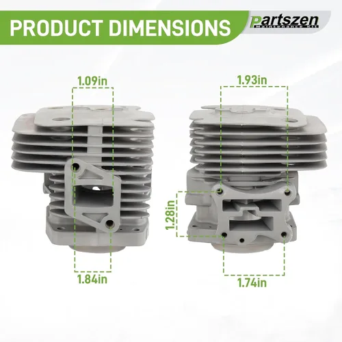 Miniatura 4 de 577257301 Pistón de cilindro para ventilador RedMax EBZ6500 EBZ6500RH EBZ7500 EBZ7500RH con kit de accesorios