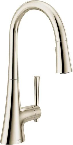 Miniatura 11 de Moen Kurv Spot Resist Stainless Collection 9126SRS - Grifo de cocina desplegable de una manija con refuerzo de potencia y reflejo Acero inoxidable