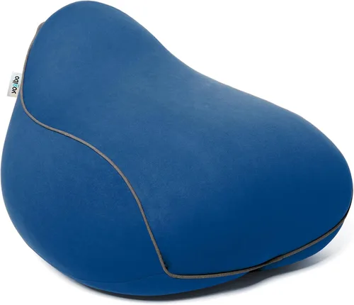 Yogibo Sillón Puff Pequeño para Adultos, Niños y Adolescentes, Suave, de Felpa, Cómodo, Sensorial, Puff para Juegos, Funda Lavable, Azul