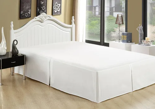 Miniatura 8 de Marina Decoration Falda de cama ultrasuave y sedosa de calidad de hotel para todas las estaciones, bolsillo profundo, caída de 16 pulgadas, rayón