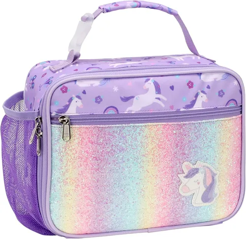 Miniatura 11 de Lonchera Térmica para Niños - Lonchera Reutilizable para Niños con Soporte para Botella de Agua, Bolsa de Almuerzo para Niños Pequeños para Un