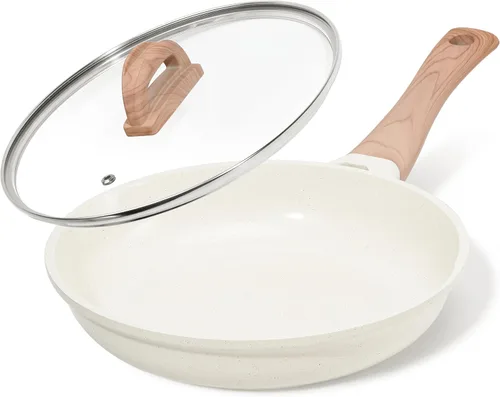 Miniatura 13 de Cacerola antiadherente de cerámica con tapa, olla pequeña antiadherente de 2.0 cuartos de galón con mango que se mantiene fresco, olla de cocción