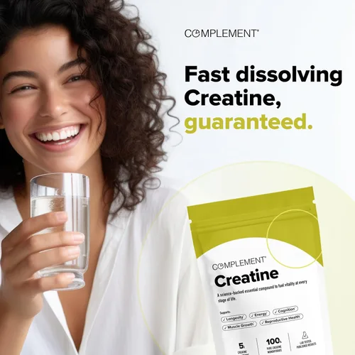 Miniatura 5 de Complement Monohidrato de creatina en polvo micronizado - Pre-entrenamiento, después del entrenamiento, recuperación muscular, salud cerebral