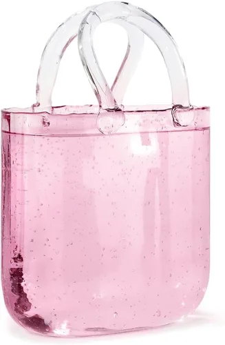 Jarrón de cristal para flores, jarrón único con cuenco de peces de burbujas, hecho a mano, florero de vidrio transparente para pecera, decoración
