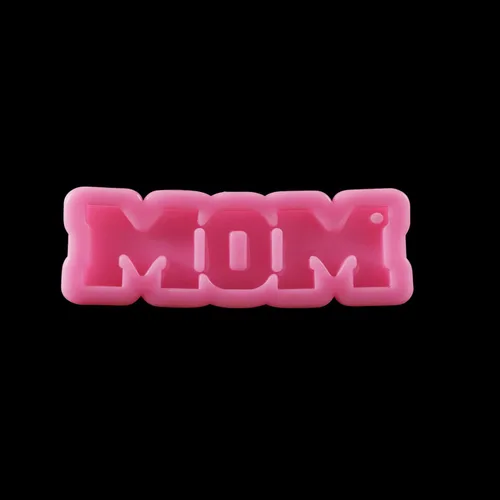 Miniatura 10 de 1 molde de resina epoxi con letras de mamá papá, moldes de silicona para colgantes de corazón, molde de fundición para herramientas de fabricación