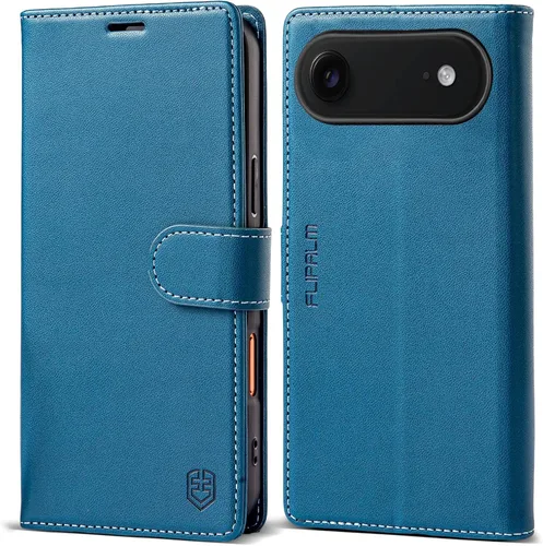 Miniatura 22 de Funda tipo cartera para iPhone 17 Pro Max con tarjetero de crédito, de piel sintética, con función atril, funda protectora a prueba de golpes