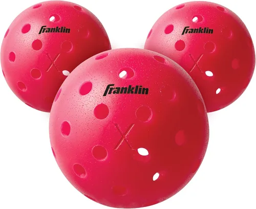 Miniatura 13 de Franklin Sports X-40 pelotas de Pickleball al aire libre - Bola oficial del Pickleball de EE. UU., APP Tour + US Open - Tamaño reglamentario Lava