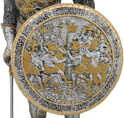 Miniatura 5 de Veronese Design Figura de estatua medieval de caballero francés con armadura