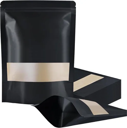 Miniatura 8 de FireKylin 100 bolsas resellables, bolsas de papel con ventana mate para pequeñas empresas, cremallera y bolsas sellables con calor para embalaje