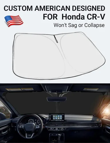 Miniatura 545 de Proadsy Parasol plegable para parabrisas delantero 2026, ajuste personalizado, accesorios para CRV SUV LX EX EX-L EX-L Navi Touring 2017-2022