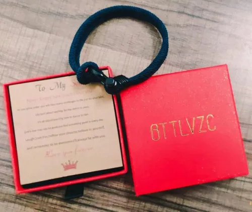 Miniatura 2 de BTTLVZC Pulsera con texto en inglés To My Son Boyfriend, My Love con citas inspiradoras, cumpleaños, San Valentín, Acción de Gracias, Navidad