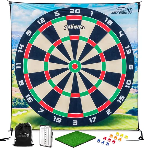 The Original GoSports Chip N' Stick - Choose Classic, Darts or Islands - Giant Golf Games with Balls and Chipping Mat