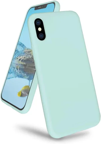 Miniatura 14 de Compatible con iPhone Xs Max de 6.5 pulgadas, funda de goma de gel de silicona líquida con forro de tela de microfibra suave, funda ultradelgada