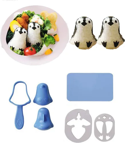 Kit de fabricación de sushi, moldes de bolas de arroz, accesorios Bento, cortadores de sándwich para niños, herramientas de cocina para comidas de