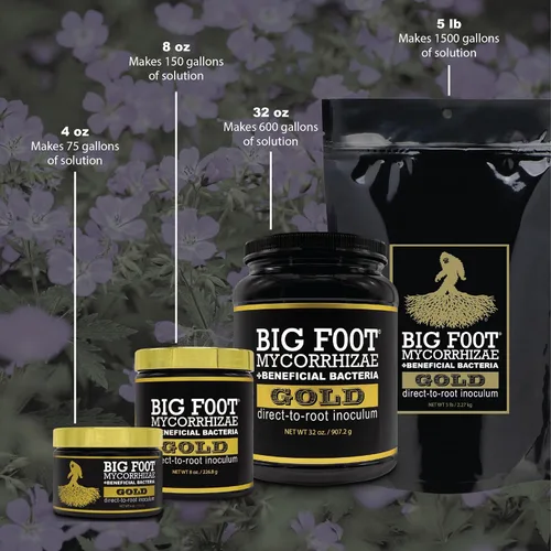 Miniatura 5 de Big Foot Gold Hongos micorrízicos 28 g, bacterias beneficiosas para el crecimiento de las plantas, estimulador de raíces, fórmula súper concentrada