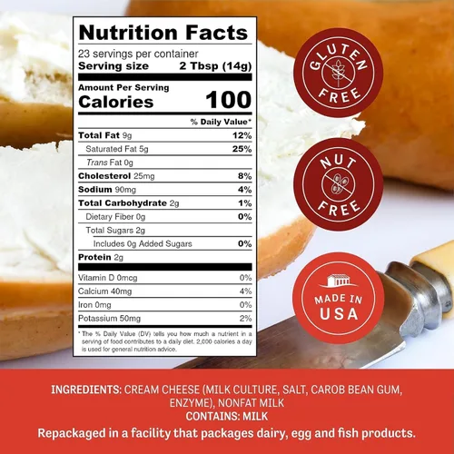 Miniatura 2 de Judee's Queso Crema en Polvo - 11.25 oz - Delicioso y 100% Sin Gluten y Apto para Keto - Ideal para Salsas, Untables y Horneado - Hecho de Queso