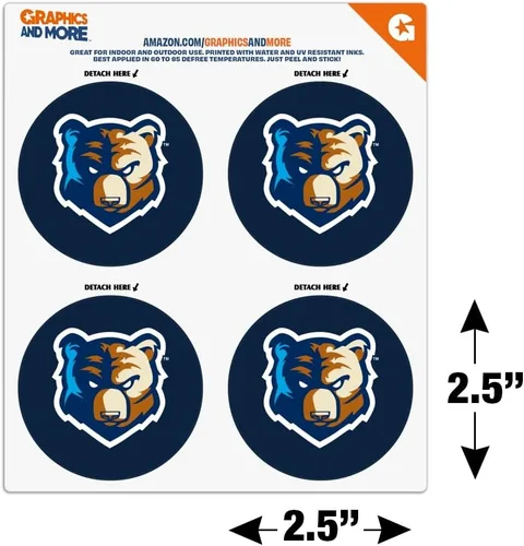 Miniatura 4 de Bob Jones University Primary Logo Refrigerator Fridge Locker Vinyl Circle Magnet Set