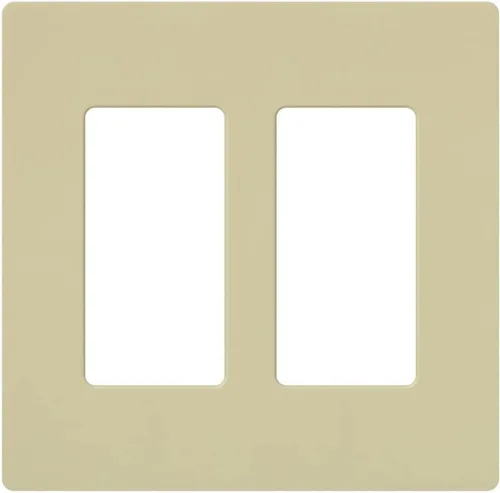 Miniatura 21 de Lutron Claro - Placa de cubierta para interruptor de luz, placa de pared de 2 posiciones, para interruptores de luz decorativos, cubierta de Acero