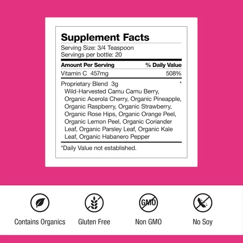 Miniatura 2 de Dr. Schulze's Super-C Plus - Suplemento de vitamina C para apoyo inmunológico - Salud de la piel y apoyo antioxidante - Fórmula de alta potencia