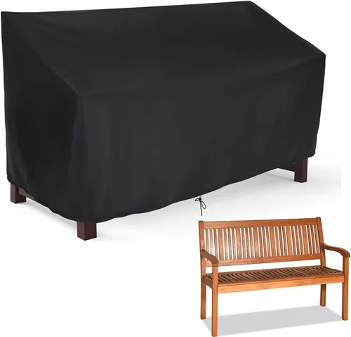 Funda para banco de jardín para patio al aire libre, 2 asientos exteriores, sofá biplaza, sofá, deslizador, funda para muebles de patio, 52 pulgadas