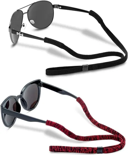 Correa de gafas (2 piezas) Correa de gafas deportivas Retenedor ajustable de gafas de sol para hombres mujeres
