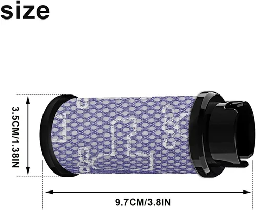 Miniatura 2 de HIFROM Paquete de filtros de piezas para aspiradora, filtros de vacío de repuesto, compatibles con aspiradora Inse S600, S6P S6, accesorios