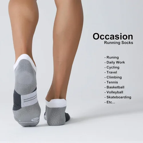 Miniatura 6 de CelerSport - Calcetines para correr, deportivas, para hombre y mujer, 6 unidades, con cojín, corte bajo, con pestaña.