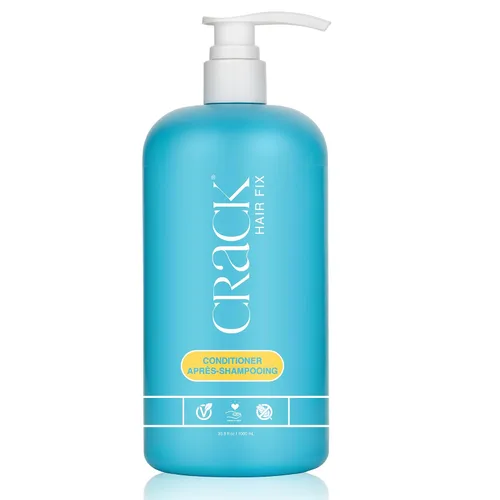 CRACK HAIR FIX Acondicionador de tratamiento con bomba – Acondicionador nutritivo e hidratante para desenredar, domar y mejorar la resistencia de tu