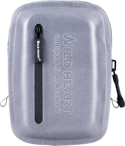 WILD HEART Bolsa pequeña hermética e impermeable para medicamentos/teléfono/bolso de monedero - colgar en la cintura (gris), Gris, Deportes acuáticos