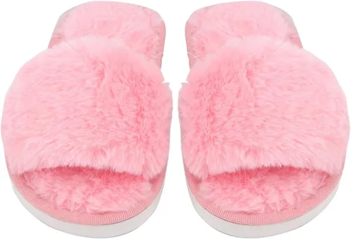 Miniatura 9 de Holibanna - Zapatillas de felpa para niños con punta abierta, para Navidad, invierno, cálido, Navidad, pareja, zapatillas, 1 par