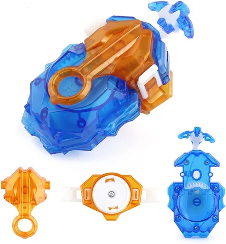 Miniatura 4 de Lanzador y agarre de cuchilla de batalla Bey Burst, B-184 Lanzador de cuerda de giro izquierdo y derecho, sistema de capa DB compatible con todas