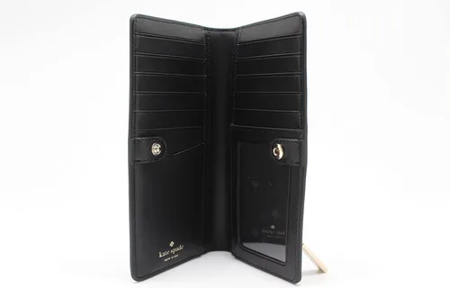 Miniatura 7 de Kate Spade New York Staci - Billetera plegable delgada grande, color negro, Negro