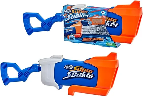 Nerf Super Soaker - Pistola de agua de lluvia, chorro de agua de empapado, diversión de chorro de agua al aire libre para niños, adolescentes y