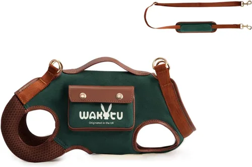 Miniatura 11 de Wakytu Arnés de elevación para perro, arnés VES ajustable para perro, correa ajustable para perro con bolsa pequeña para golosinas para cachorros