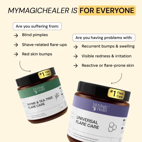 Miniatura 10 de MyMagicHealer Universal Flare Care Sin aceite esencial Alivio para erupciones, eczema, psoriasis, hidradenitis supurativa, impétigo, dermatitis