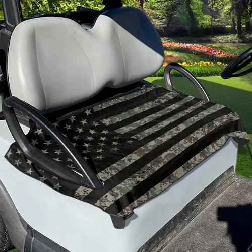Miniatura 26 de AFPANQZ Toalla personalizada para cubierta de asiento de carrito de golf, añade tu texto, imagen, logotipo, nombre, protector de asiento de carrito