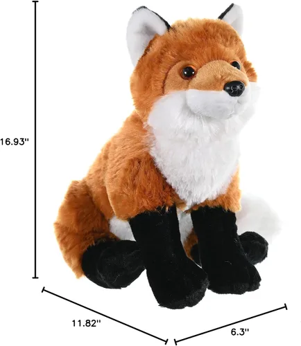 Miniatura 8 de Wild Republic - Peluche de zorro rojo - juguete de peluche, regalos para niños - Colección Cuddlekins - 12 pulgadas (10944)