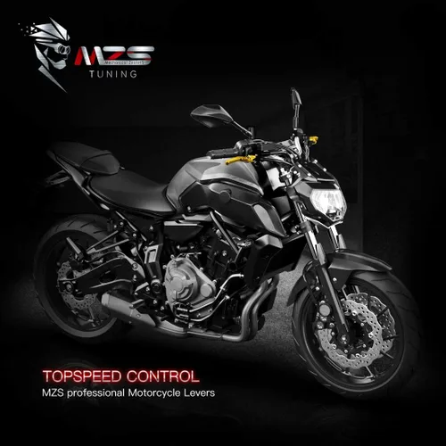 Miniatura 7 de MZS - Palancas de embrague y freno ajustables para motocicleta, color dorado, con mecanizado CNC, compatibles con Shadow Phantom Spirit 750