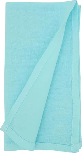 Miniatura 2 de Saro Lifestyle Pure Linen Elegance Servilleta de mesa (juego de 4), aguamarina, 20 pulgadas