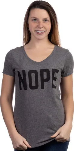 Miniatura 2 de Camisetas divertidas para mujer, con frase sarcástica y con cuello en V