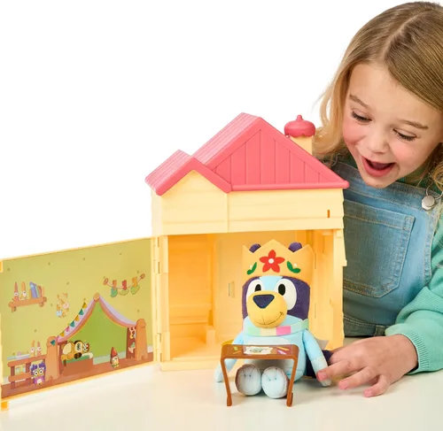 Miniatura 10 de Bluey 's Play Date Plush Surprise - Juego de casa para niños pequeños, casa de juguetes duradera con exclusivo juguete de peluche, juguetes