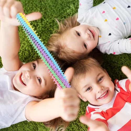 Miniatura 7 de 20 piezas de juguete antiestrés elástico, juguete de cuerdas elásticas coloridas para regalo del día del niño, para niños, adultos, niños, niñas